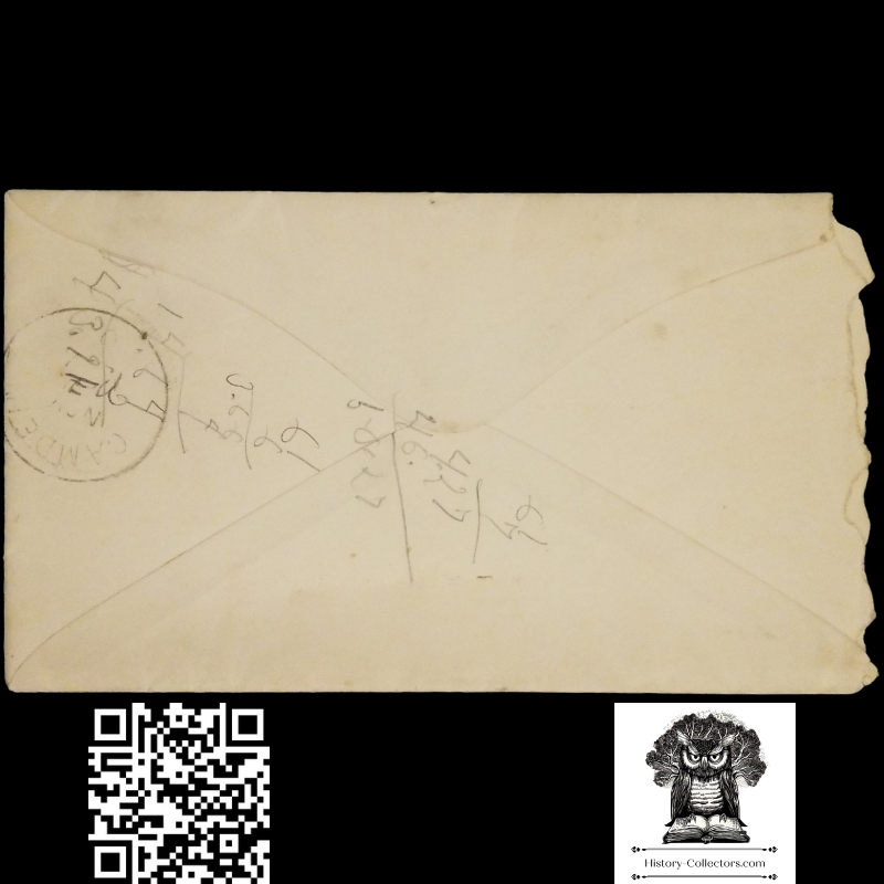 1885 Brother Sister Personal Correspondence Letter - James Williams - Fair Haven Preble County Ohio - Frankfort Postal Cancel November 18 - # 213 1887 2c Washington Green Stamp - A.H. Bartel Richmond Indiana Embossed Stationary