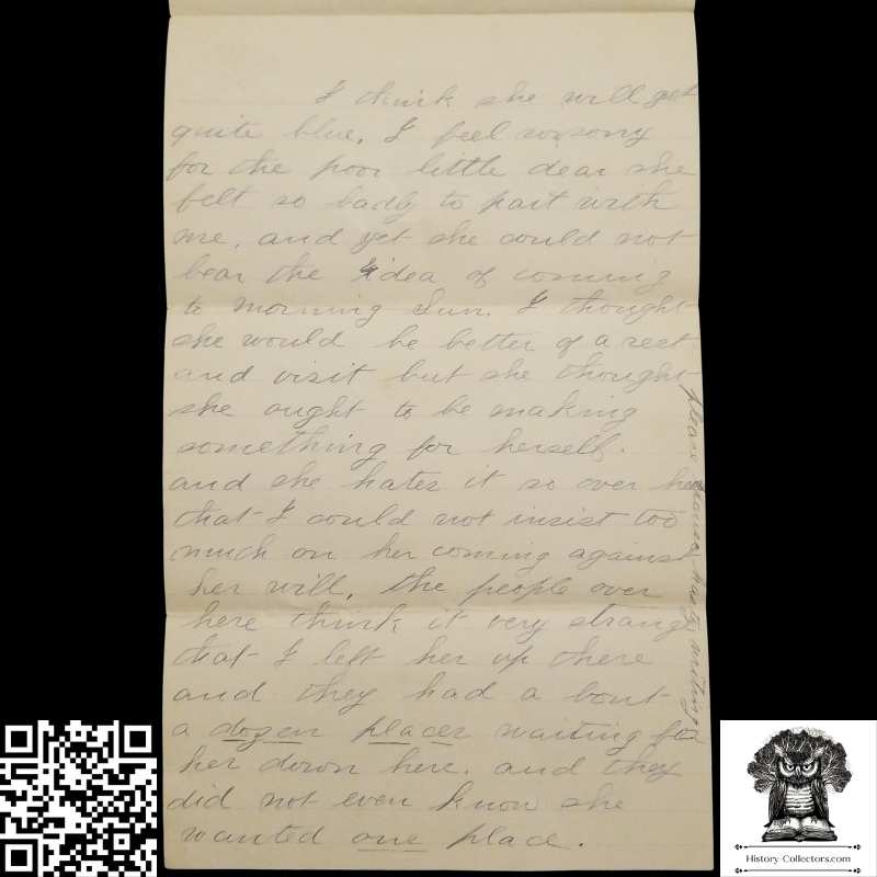 1885 Brother Sister Personal Correspondence Letter - James Williams - Fair Haven Preble County Ohio - Frankfort Postal Cancel November 18 - # 213 1887 2c Washington Green Stamp - A.H. Bartel Richmond Indiana Embossed Stationary