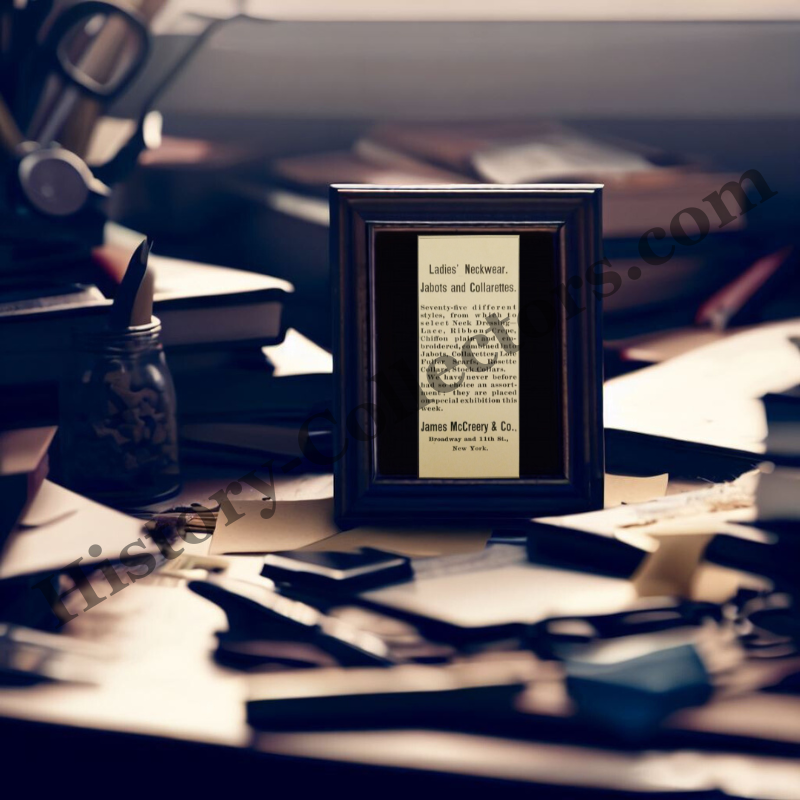 1894 James McCreery & Company Print Advertisement Clipping - Broadway And 11th Street New York - Women's Retail Fashion Store - Gilded Age - Ready For Framing