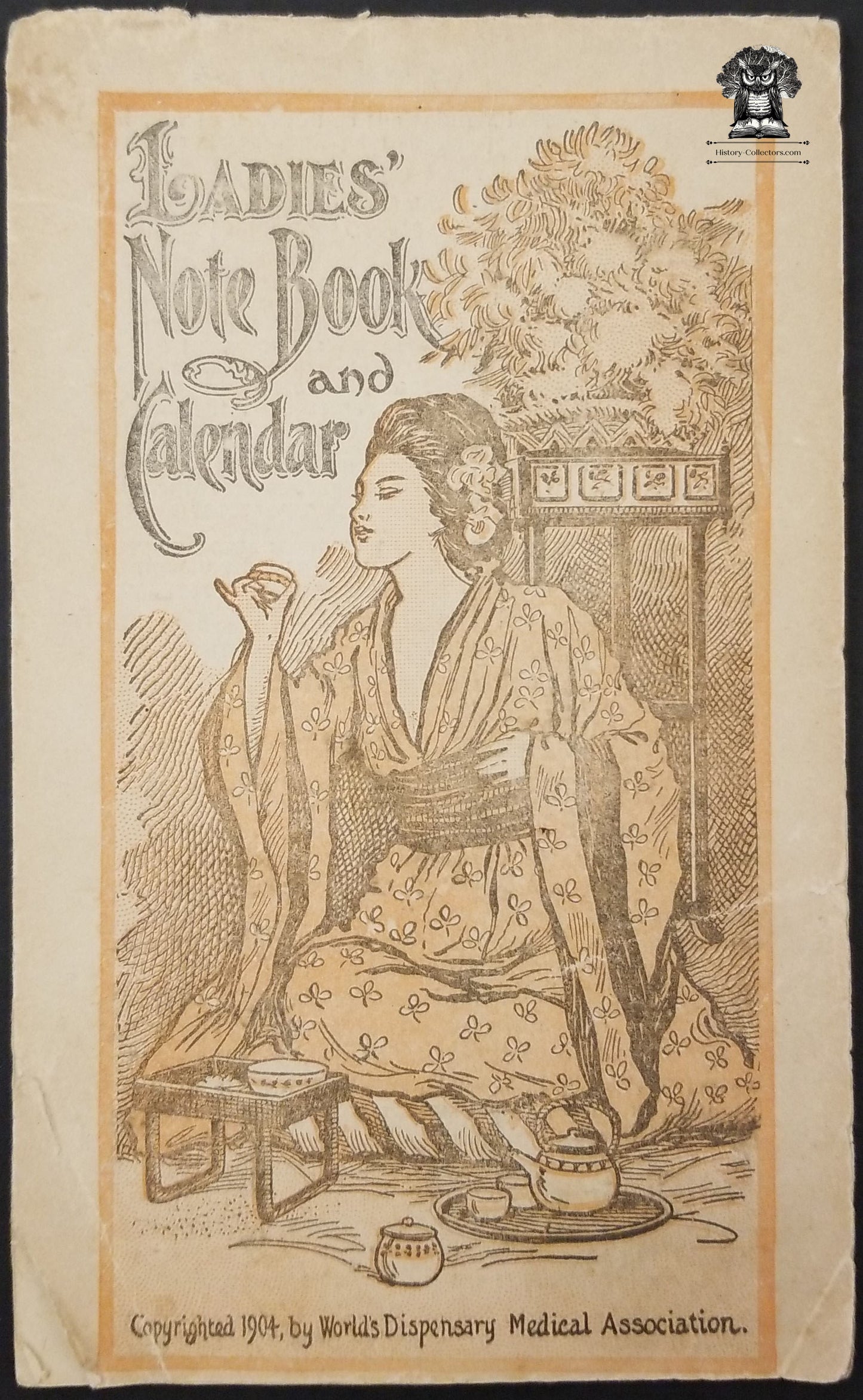 1904 Dr. Pierce's Advertising Booklet Asian Culture Graphic Ladies Note Book