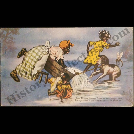 1907 Jocular Jinks Of Kornelia Kinks Advertising Souvenir Postcard - No. 1 Out Of 6 - Series A - H-O Company - Buffalo New York - Progressive Era - Black Americana - Ready For Framing