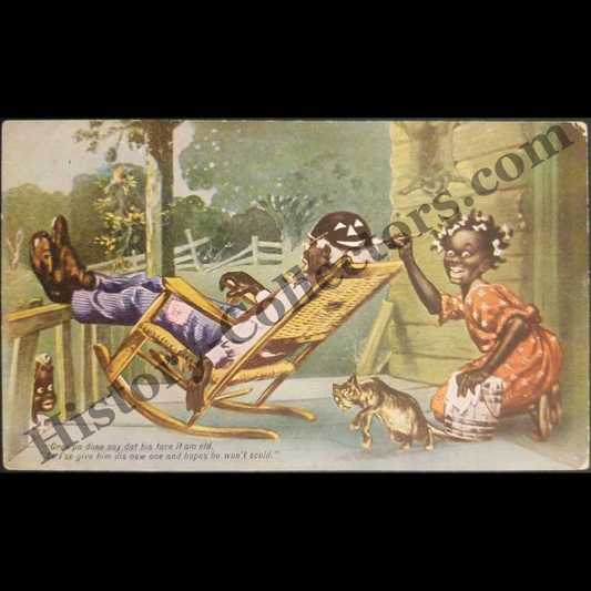 1907 Jocular Jinks Of Kornelia Kinks Advertising Souvenir Postcard - No. 3 Out Of 6 - Series A - H-O Company - Buffalo New York - Progressive Era - Black Americana - Ready For Framing