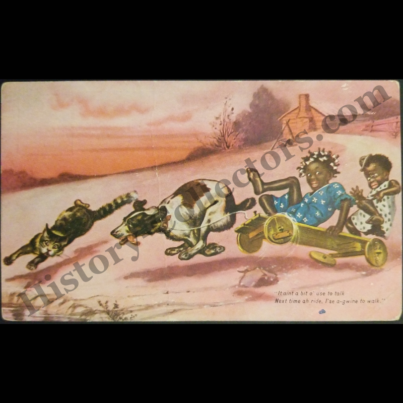 1907 Jocular Jinks Of Kornelia Kinks Advertising Souvenir Postcard - No. 5 Out Of 6 - Series A - H-O Company - Buffalo New York - Progressive Era - Black Americana - Ready For Framing