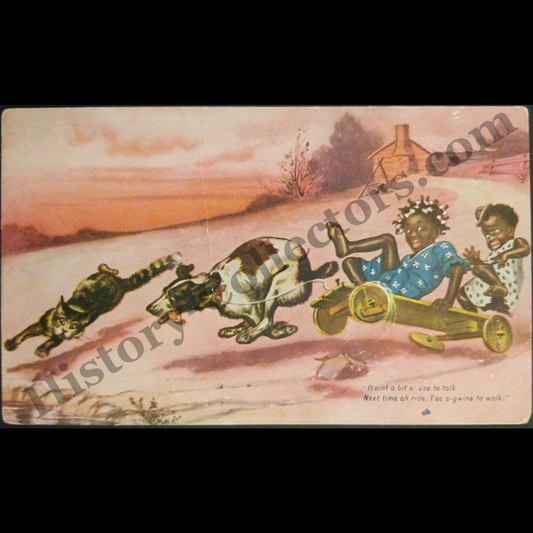 1907 Jocular Jinks Of Kornelia Kinks Advertising Souvenir Postcard - No. 5 Out Of 6 - Series A - H-O Company - Buffalo New York - Progressive Era - Black Americana - Ready For Framing