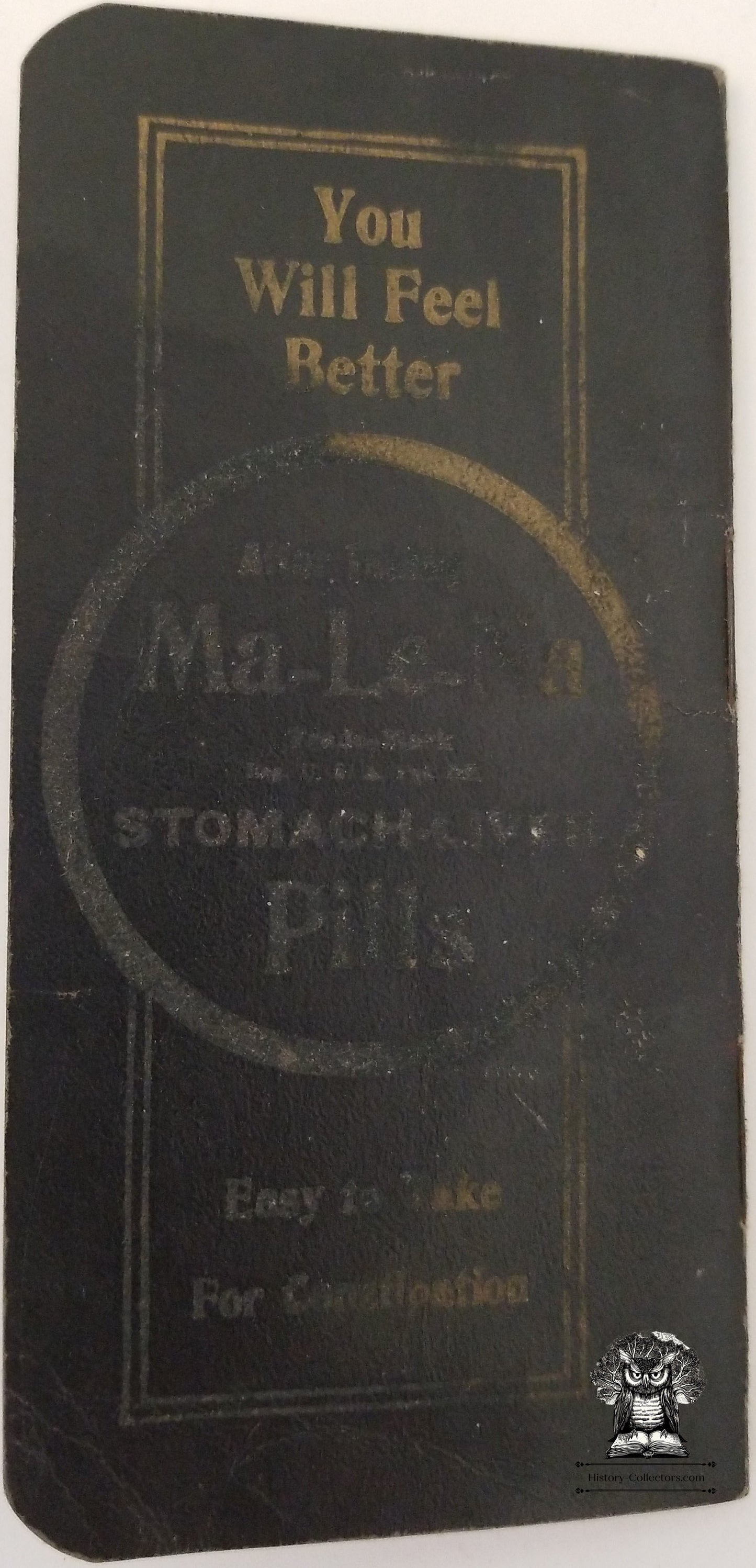 1910 Ma-Le-Na Pharmaceutical Advertising Memo Booklet Financial Ledger - Warriorsmark PA