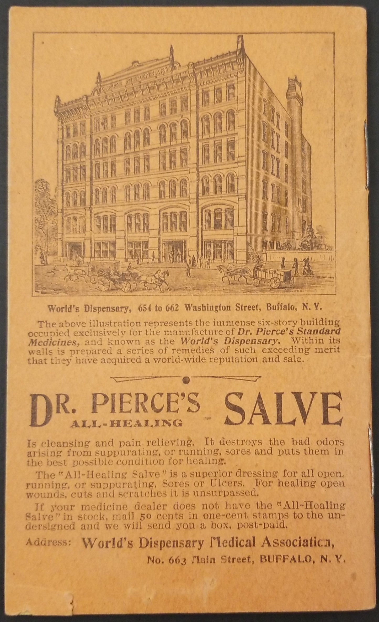 1912 /13 Dr. Pierce's Advertising Calendar Note Book Pharma Medicines Diary