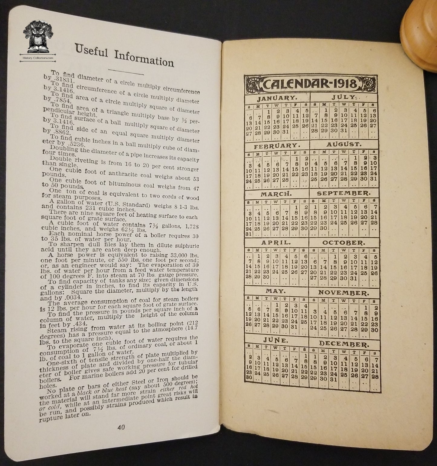 1917 Advertising Memo Booklet S.M. Hess & Brother Philadelphia PA - Farmer Fertilizers Calendar