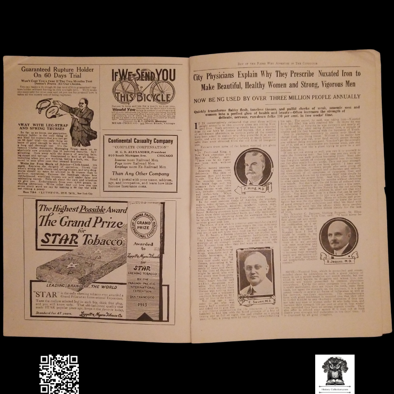 1917 Order Of Railway Conductors Directory - Ladies Auxiliary - Print Advertising - Reference - Research