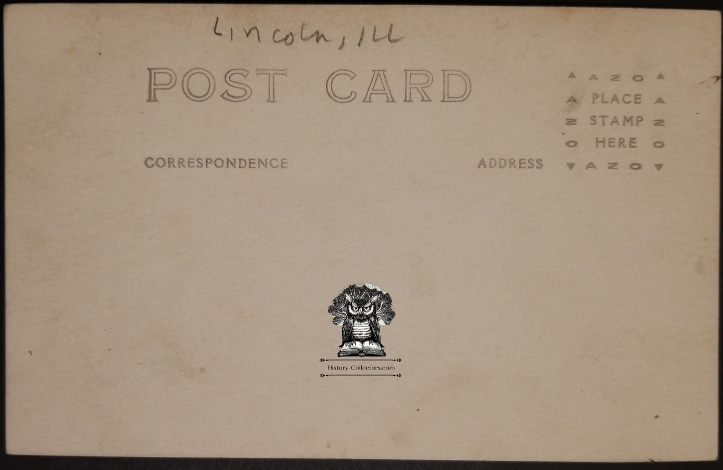 1917 RPPC Picture Postcard - Men's Choir Chorus Musicians Music - Lincoln Illinois
