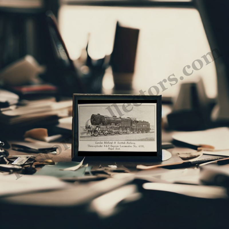 1929 London Midland And Scottish Railway Illustration Print Clipping - Locomotive No. 6100 "Royal Scot" - England - Ready For Framing