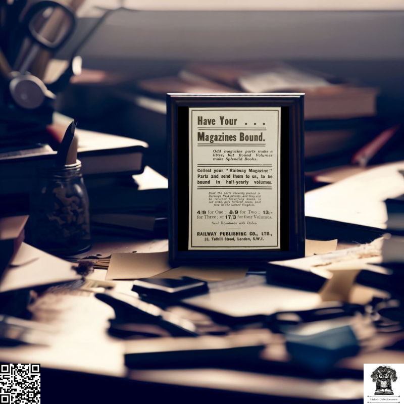 1929 Railway Publishing Company Magazine Binding Service Print Advertising Clipping - 33 Tothill Street London England - British Publishing - Ready For Framing