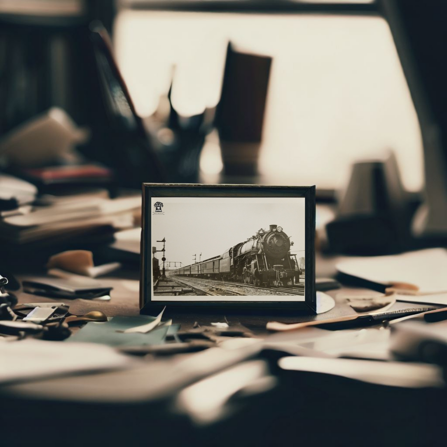 1938 RPPC Picture Postcard - B&O Railroad President Polk Engine Passenger Train - Philadelphia PA - Kodak Stamp Box - Photographer Kindig