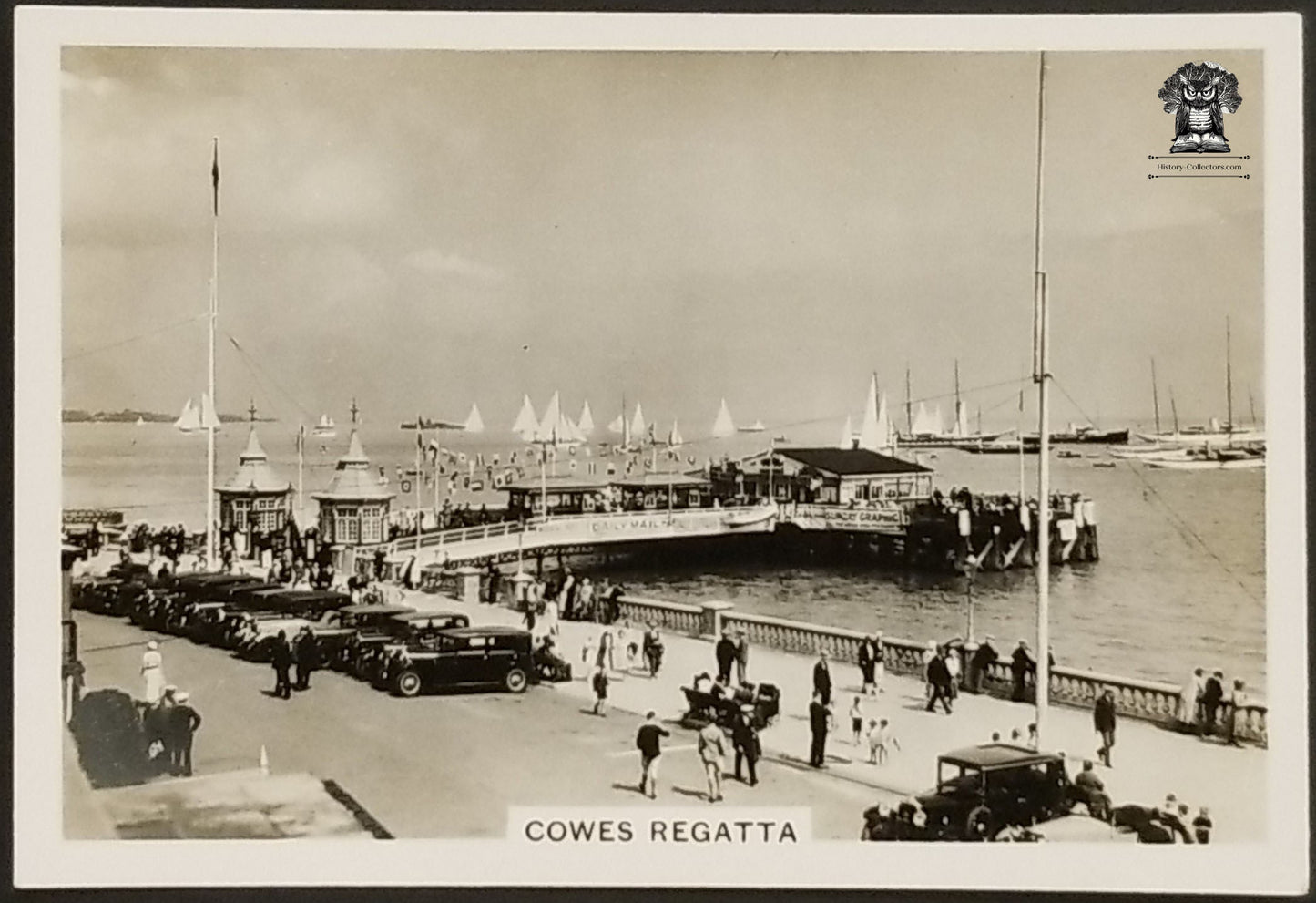 1939 UK Coastwise Senior Service Cigarettes Cowes Regatta Trading Card - Japan Tobacco