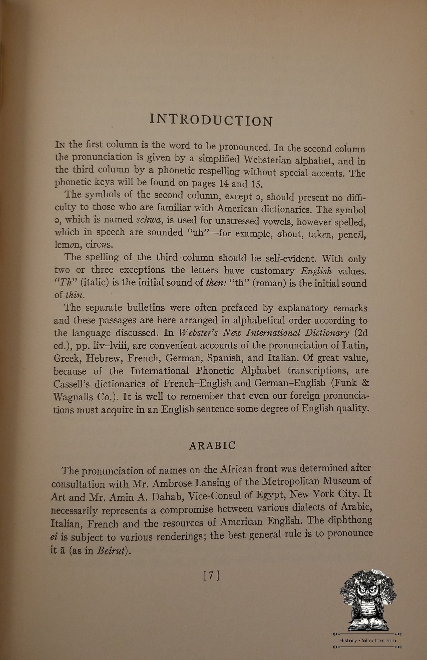 1943 War Words Pronunciations Hardcover Book - CBS Radio WWII Broadcasting - W Cabell Greet