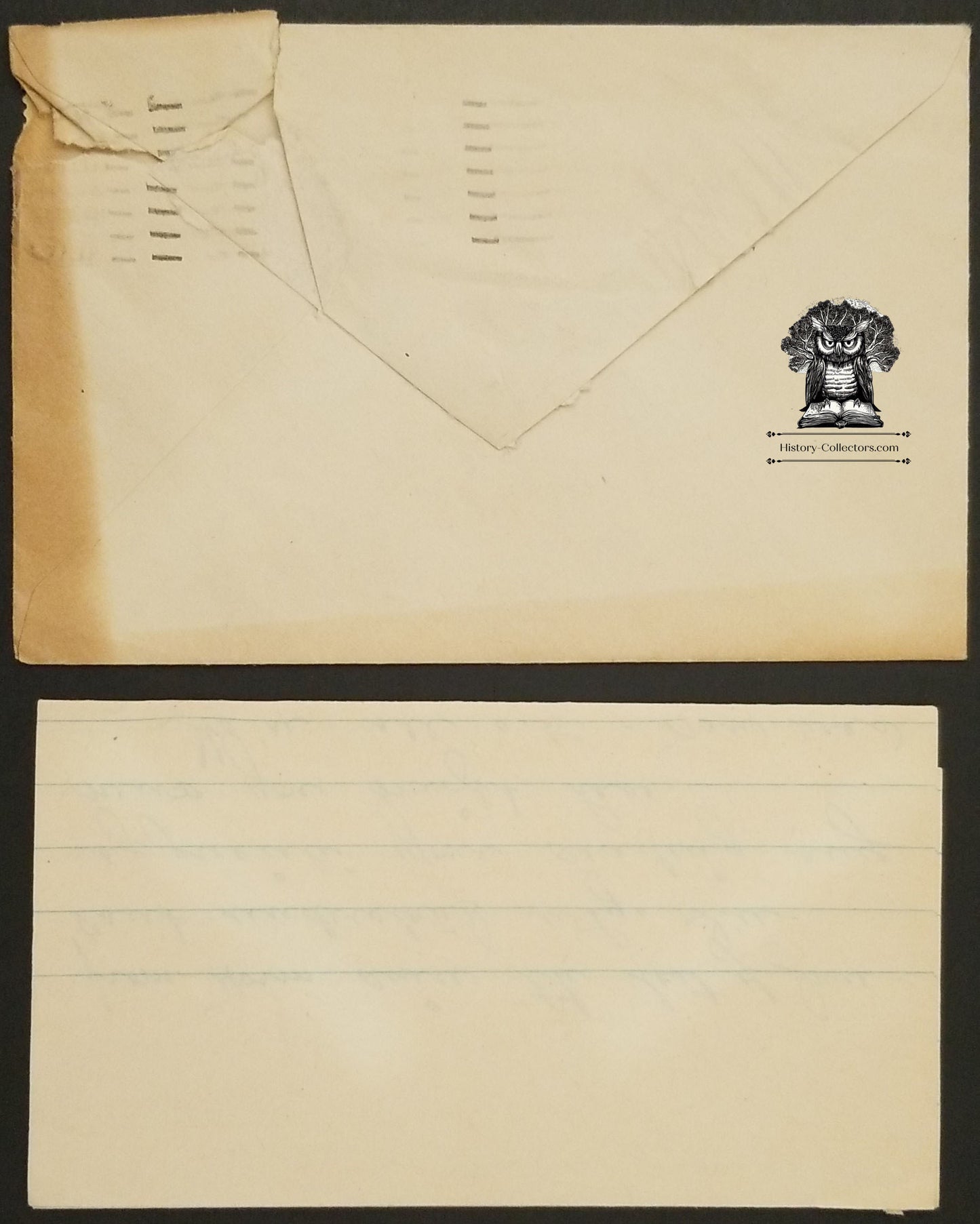 1945 WWII Era Personal Letter Los Angeles CA Postal Cancel Victory Eagle Stamp