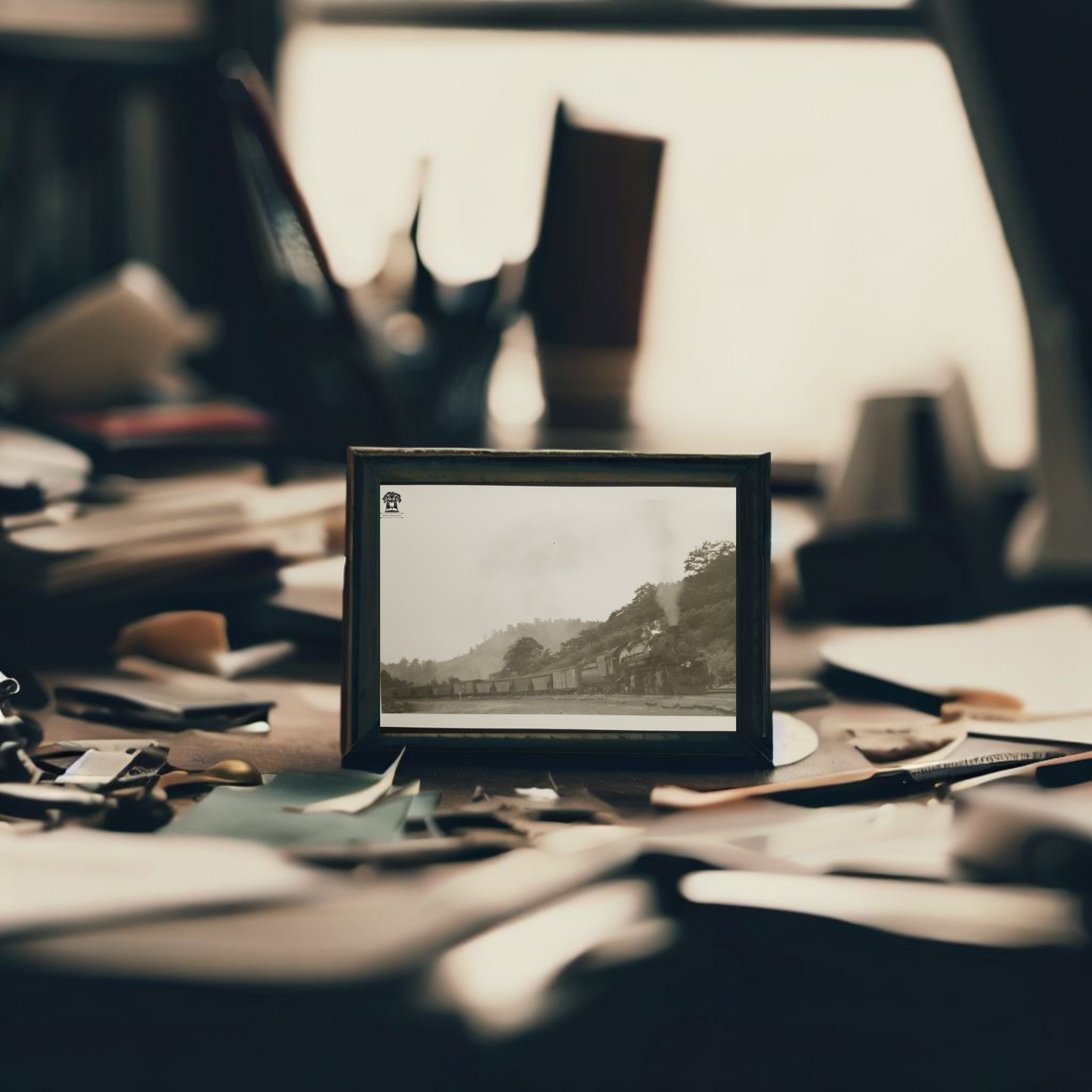 1948 RPPC Picture Postcard - B&O Railroad Engine Train 7108 - Cranberry Grade Rodemer West Virginia - Photographer Kindig - Kodak Stamp Box