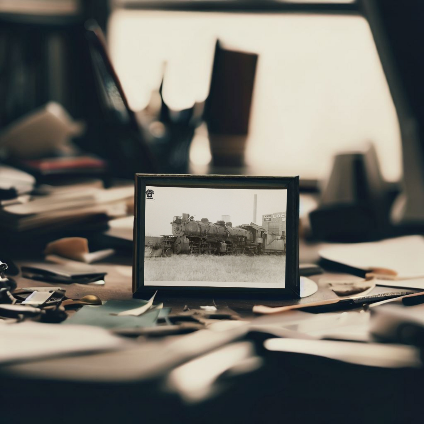 1948 RPPC Picture Postcard - CB&Q Railroad Coal Steam Engine Train 4105 - Denver Colorado - Kodak Stamp Box
