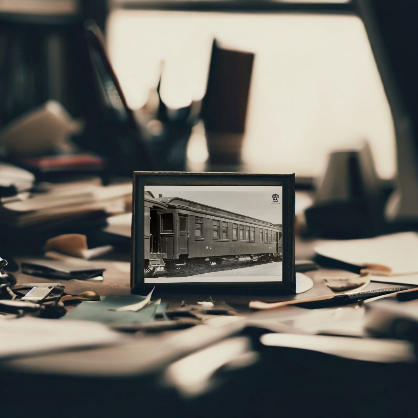 1948 RPPC Picture Postcard - D&RGW Railroad Passenger Train Car - Alamosa Colorado - Photographer Bob Andrews - Kodak Stamp Box