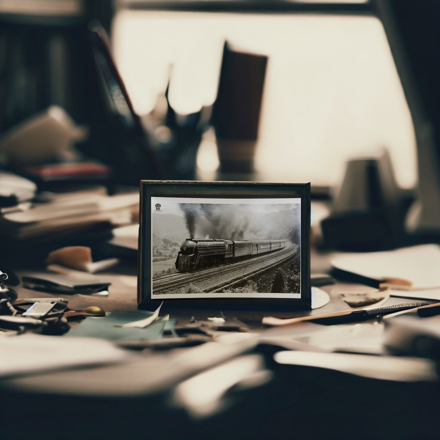 1949 RPPC Picture Postcard - B&O Railroad Cincinnation Passenger Train - Stone Viaduct Bridge Rowlesburg WV - Photographer Kindig - Kodak Stamp Box
