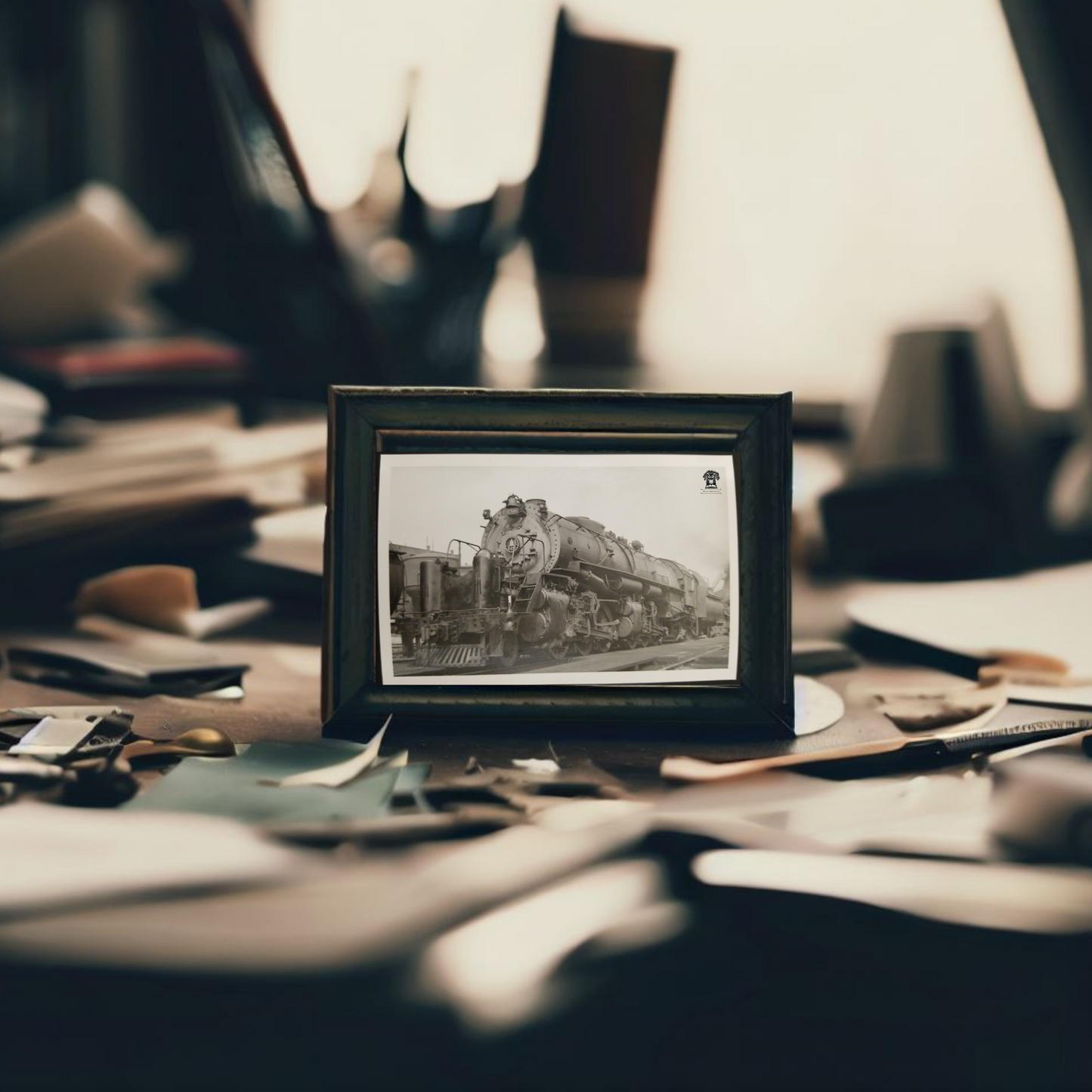 1949 RPPC Picture Postcard - B&O Railroad Engine Train 7450 - Grafton West Virginia - R.H. Kindig - Kodak Stamp Box
