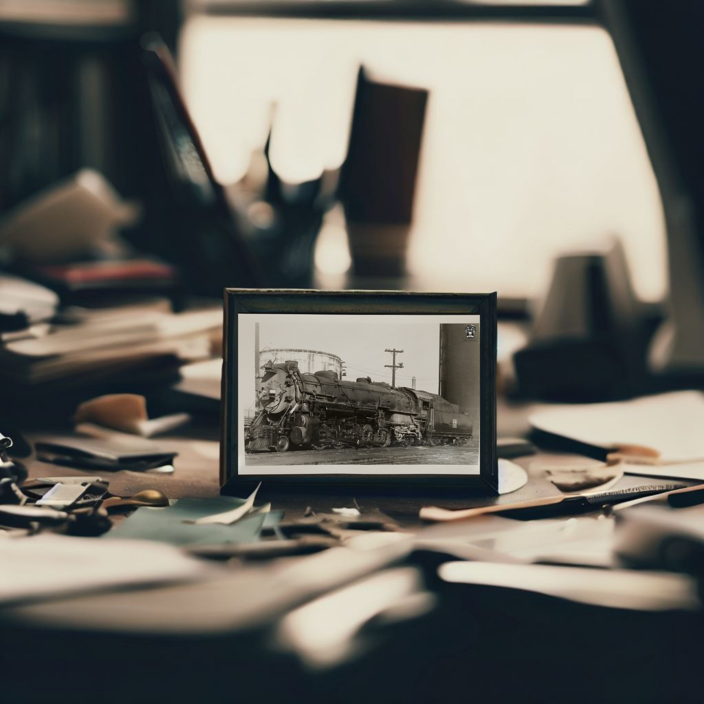 1952 RPPC Picture Postcard - C&S Railroad Coal Steam Engine 906 - Denver Colorado - Photographer Robert Andrews - Kodak Stamp Box