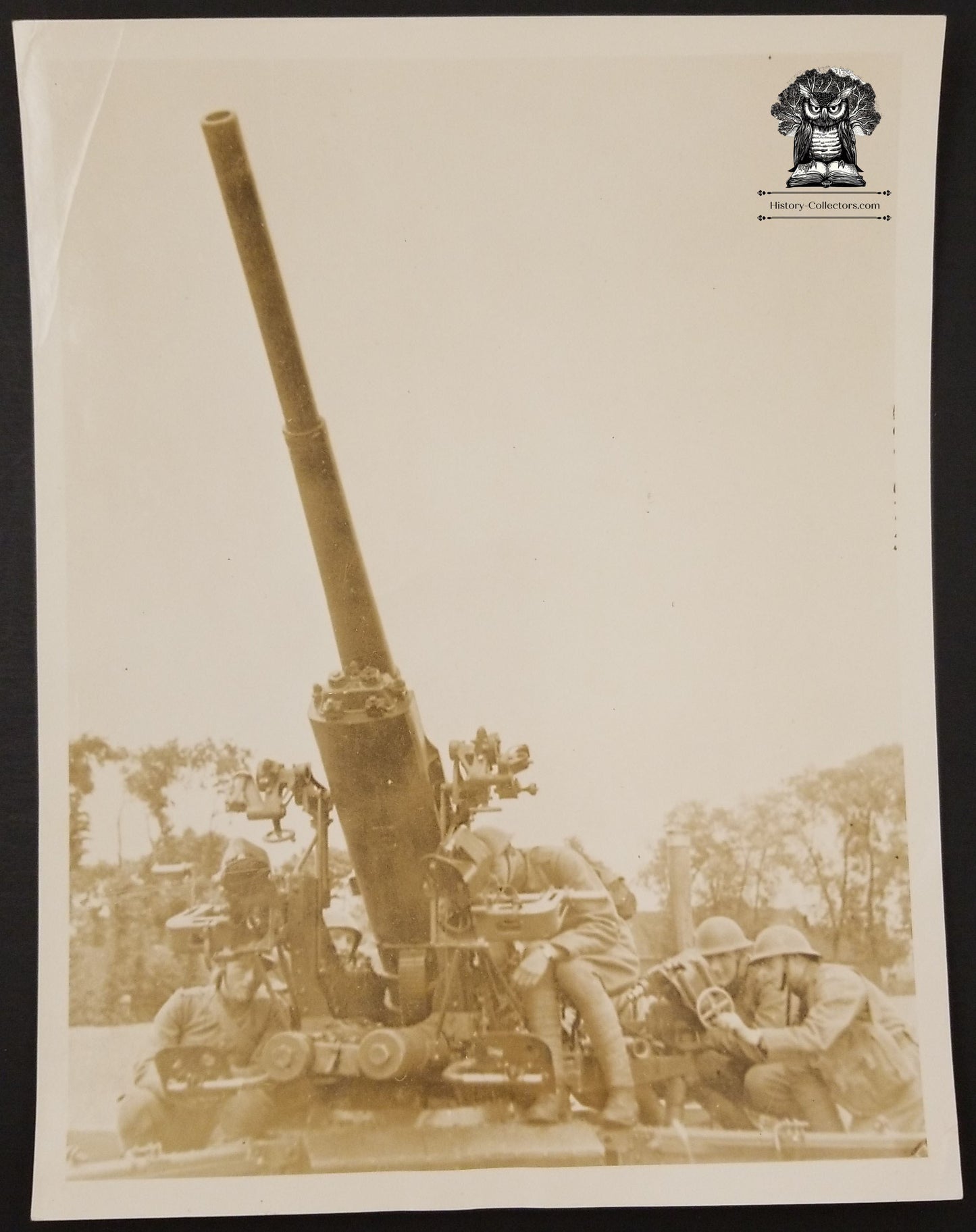 1957 International News Photogram Press Release Photograph - Dutch Holland Army Aircraft Gun