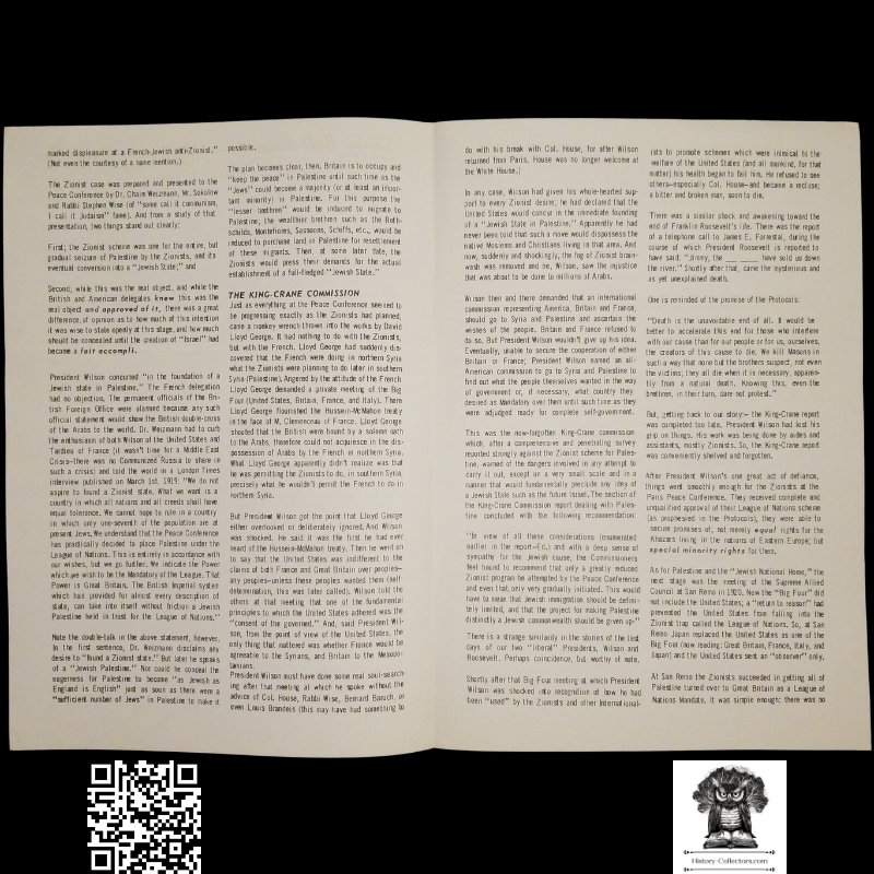 1958 Story Of Modern Zionism Newsletter Part Seven - Secrets Of The Synagogue Of Satan - Don Bell Reports Commentary - December 5 - Anti-Zionism - Israel Geopolitical Criticism