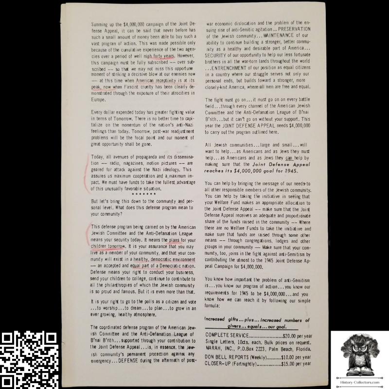 1959 Story Of Modern Zionism Newsletter Part Sixteen - Secrets Of The Synagogue Of Satan - Don Bell Reports Commentary - March 6 - Anti-Zionism - Israel Geopolitical Criticism