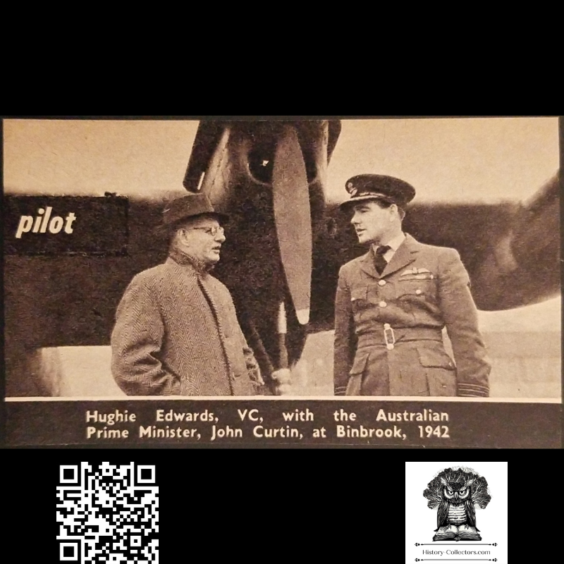 1962 Australian Prime Minister John Curtin Newsprint Clipping - RAF Binbrook - England - Ready For Framing