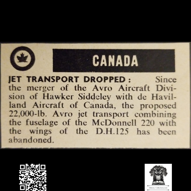 1962 Canadian Avro Jet Transport Project Cancellation News Clipping - De Havilland Aircraft Of Canada - Aerospace Industry - Ready For Framing