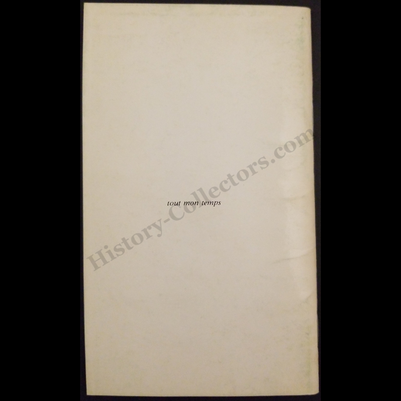 1975 Signe de Vie Jean-Paul Delamotte Book - Signed Presentation Copy To US Ambassador Jean Broward Shevlin Gerard - Number 121 / 200 - Bastille Day July 14 1983 - Late Cold War Era