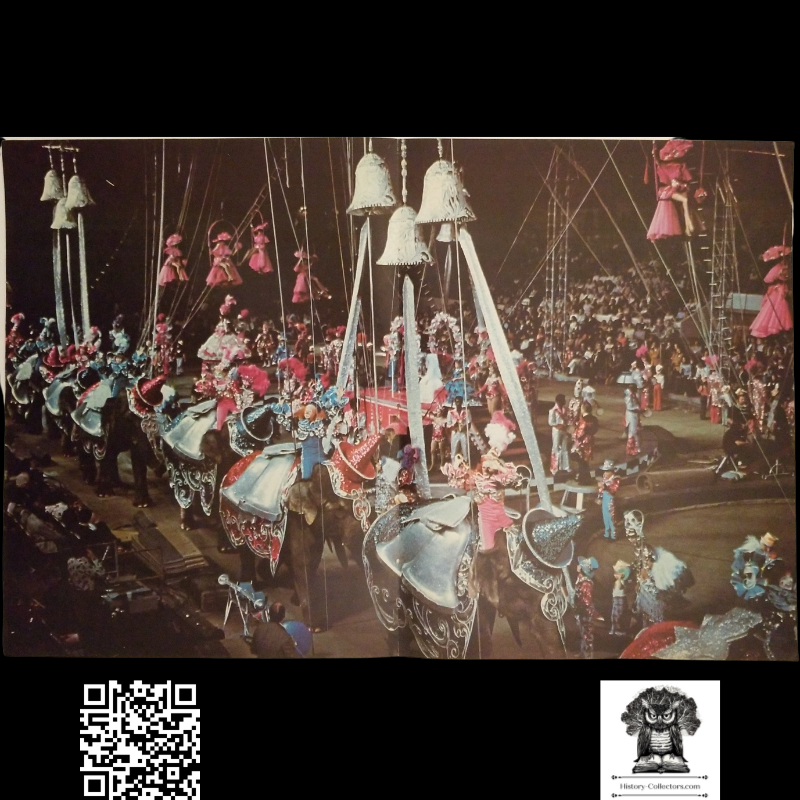 1976 Ringling Bros & Barnum Bailey Circus Grand Spectacle Majestic Finale March Parade Print - Ready For Framing