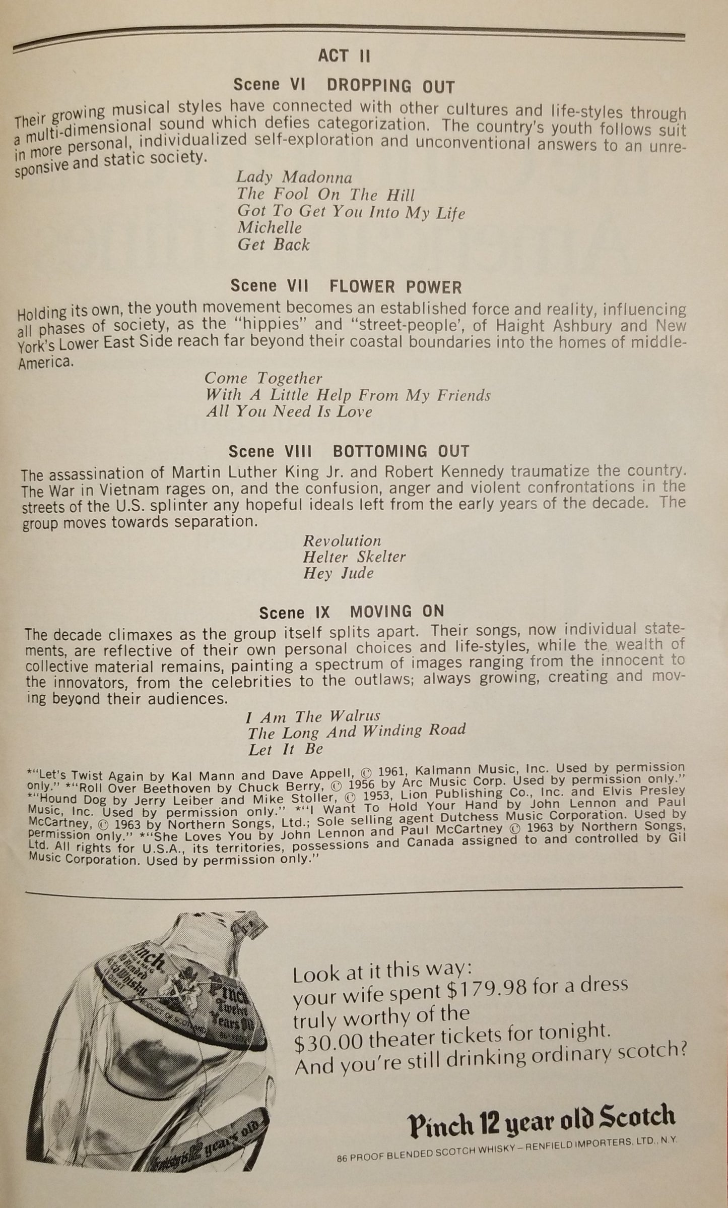 1977 Beatlemania Playbill Cast Signed Winter Garden Theatre NY Pecorino Weissman