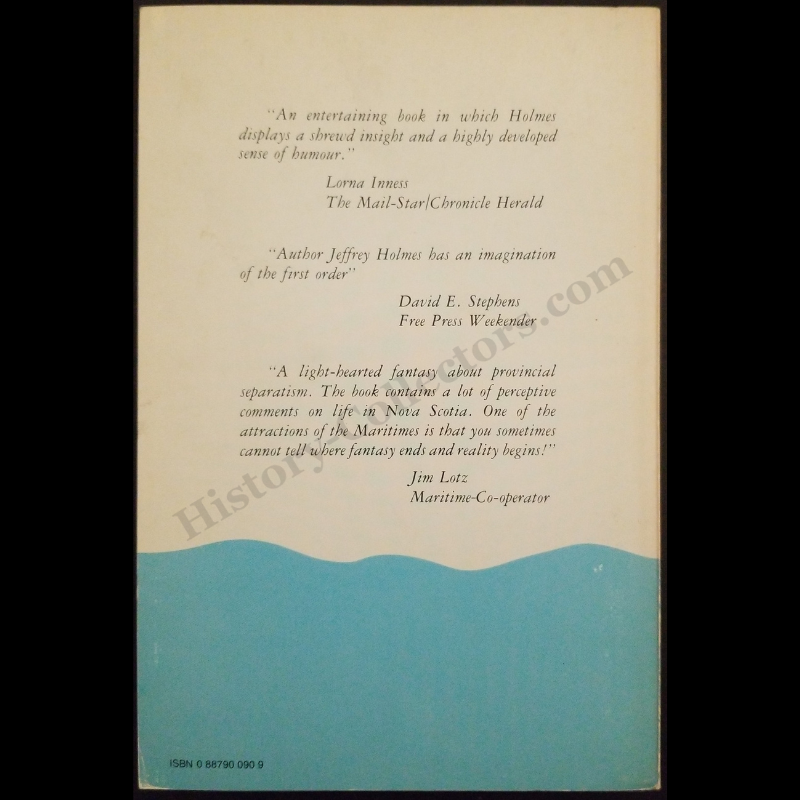 1977 Farewell To Nova Scotia By Jeffrey Holmes - Autograph Signed 1984 Presentation Copy To Ambassador Jean Broward Shevlin Gerard - Reagan Era