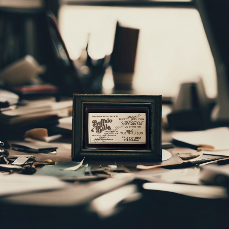 1980 Buffalo Bills Restaurant Print Advertisement Clipping - 209 West Main Street Port Jervis New York - Chef Robert Felgenheimer - Cold War Era - Ready For Framing