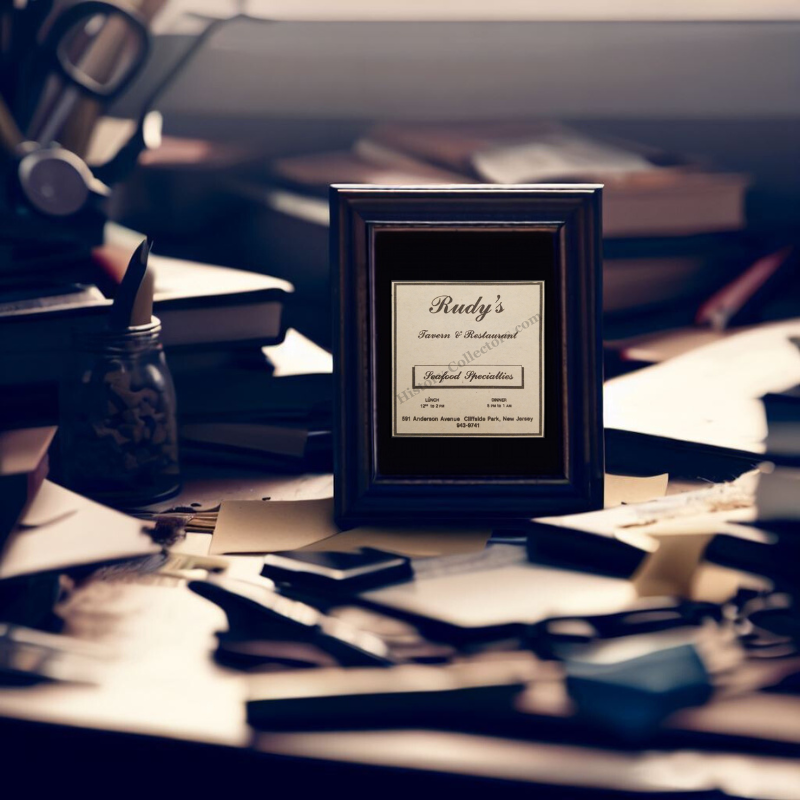 1980 Rudy's Tavern & Restaurant Print Advertisement Clipping - 591 Anderson Avenue Cliffside New Jersey - Seafood Dining Culture - Cold War Era - Ready For Framing