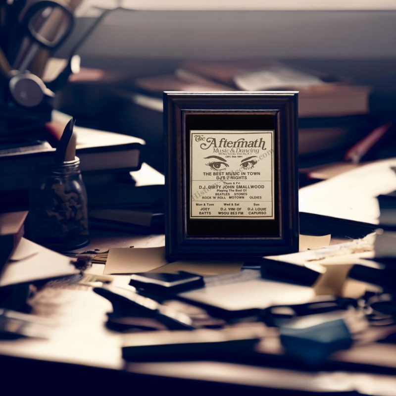 1980 The Aftermath Print Advertisement Clipping - 1915 New York Avenue Union City New Jersey - Urban Nightlife Entertainment - Cold War Era - Ready For Framing