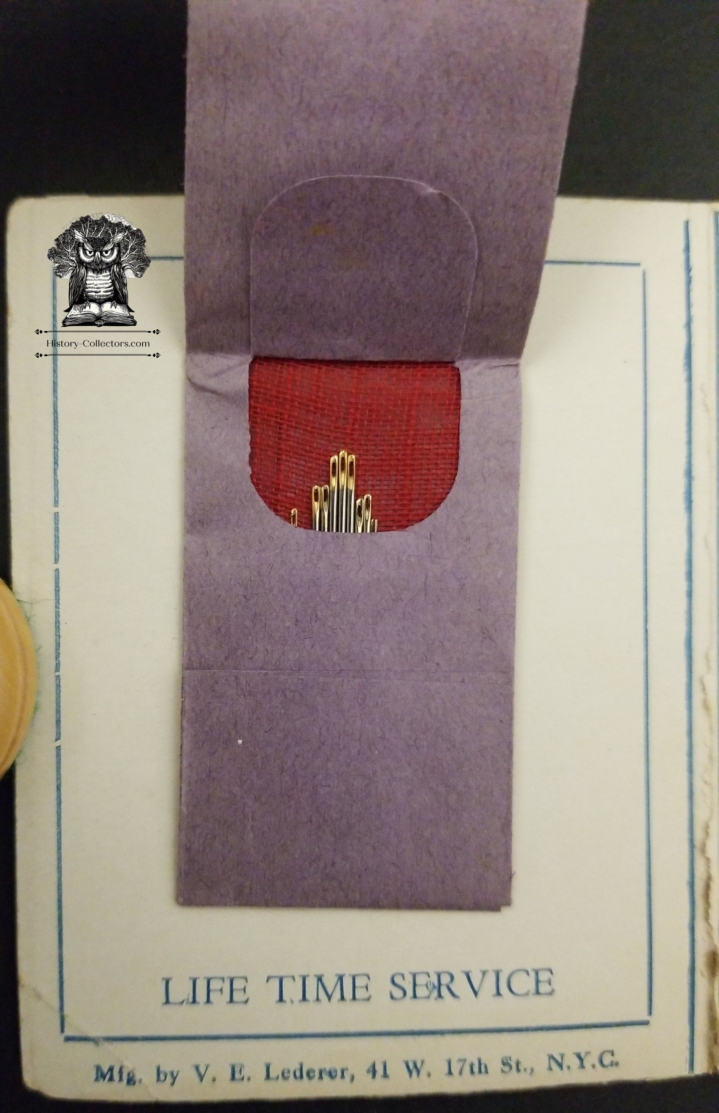 Al. Wiederhold Furniture Co Needle Book Advertising Giveaway - Reading / Kutztown PA