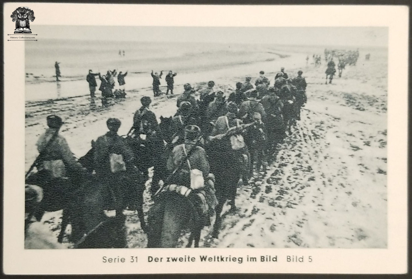Eilebrecht Cigarettes Advertising Trade Card - WWII Stalingrad Russian Cavalry