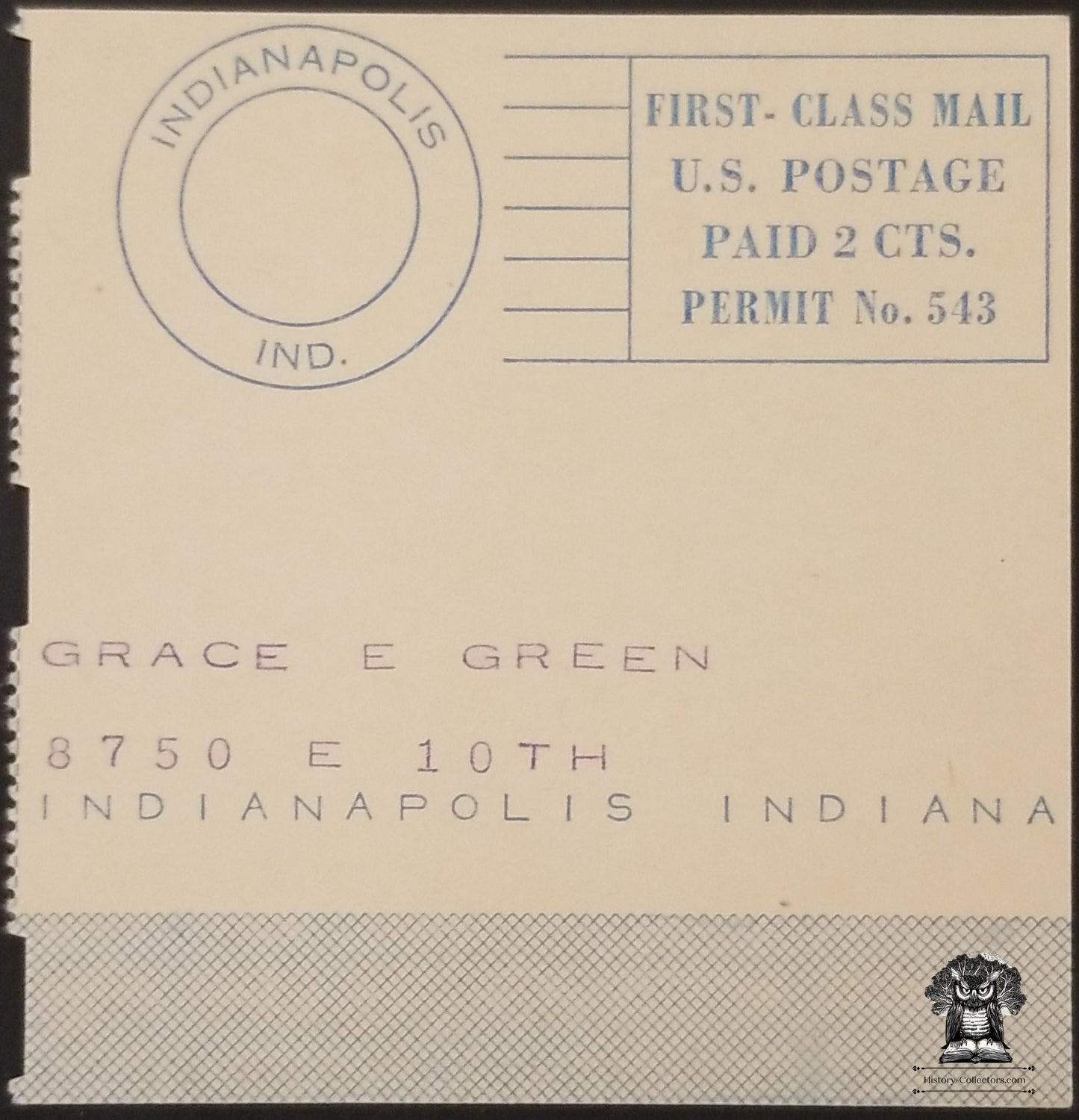 Vintage Indianapolis Power & Light Co Bill Statement Stub - Reddy Kilowatt