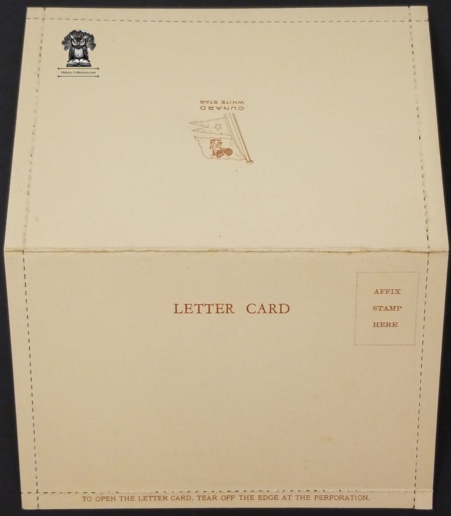 RMS Queen Mary Stationary Letter Post Card - Cunard White Star Atlantic Cruise