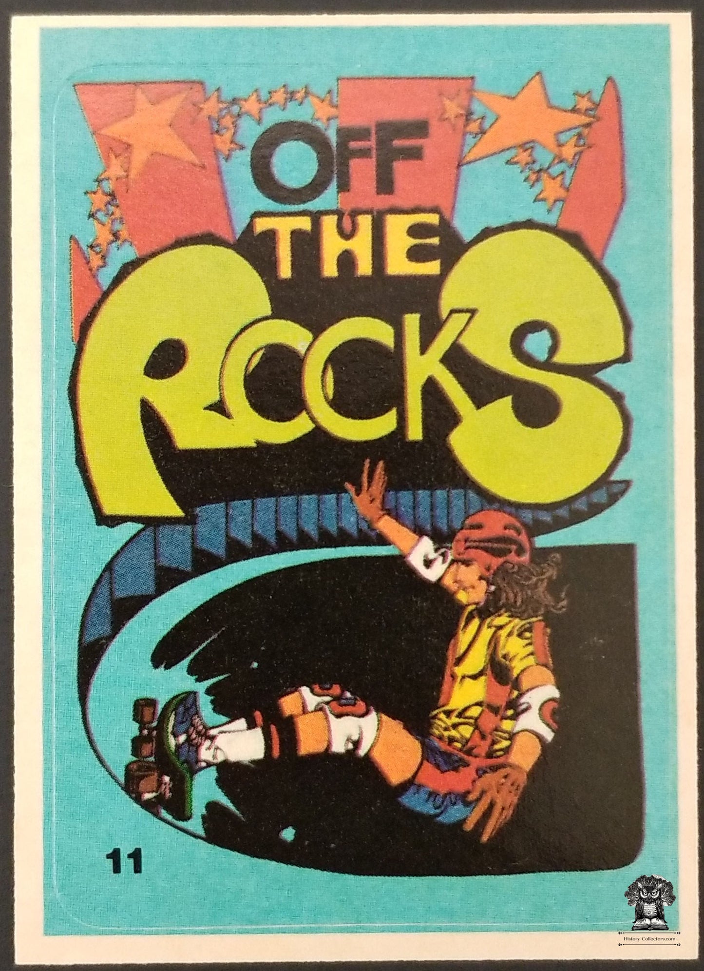 Vintage Skateboard Sticker Off The Rocks Retro Graphic Dog Town Soul Skating