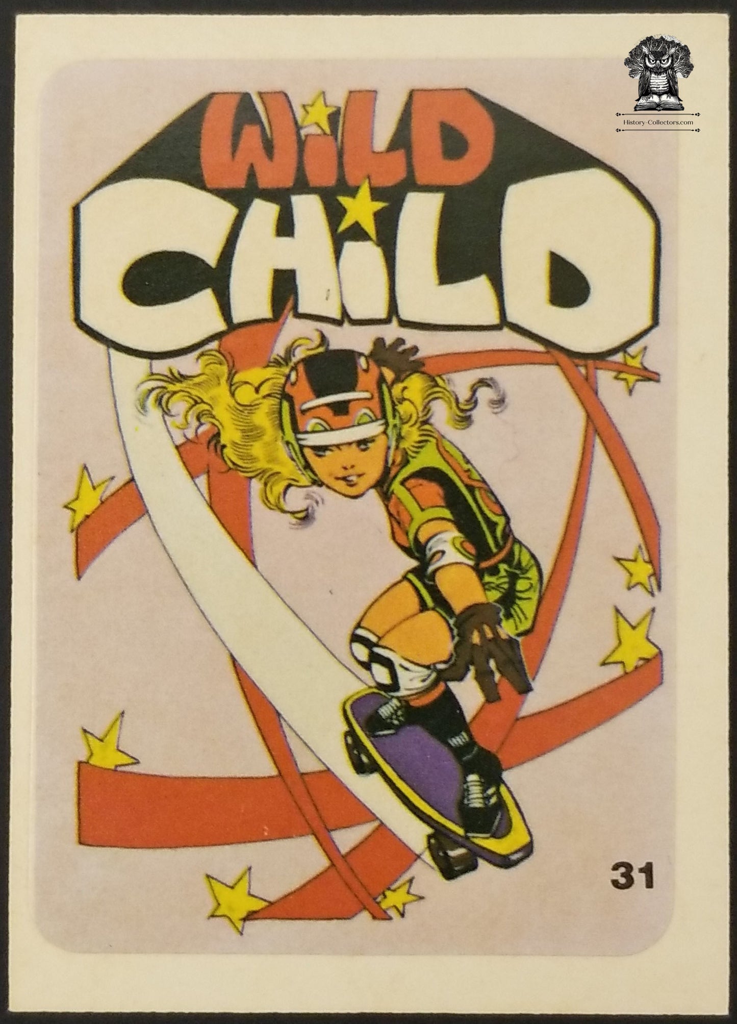 Vintage Skateboard Sticker Wild Child Girl Retro Graphic Dog Town Thrasher