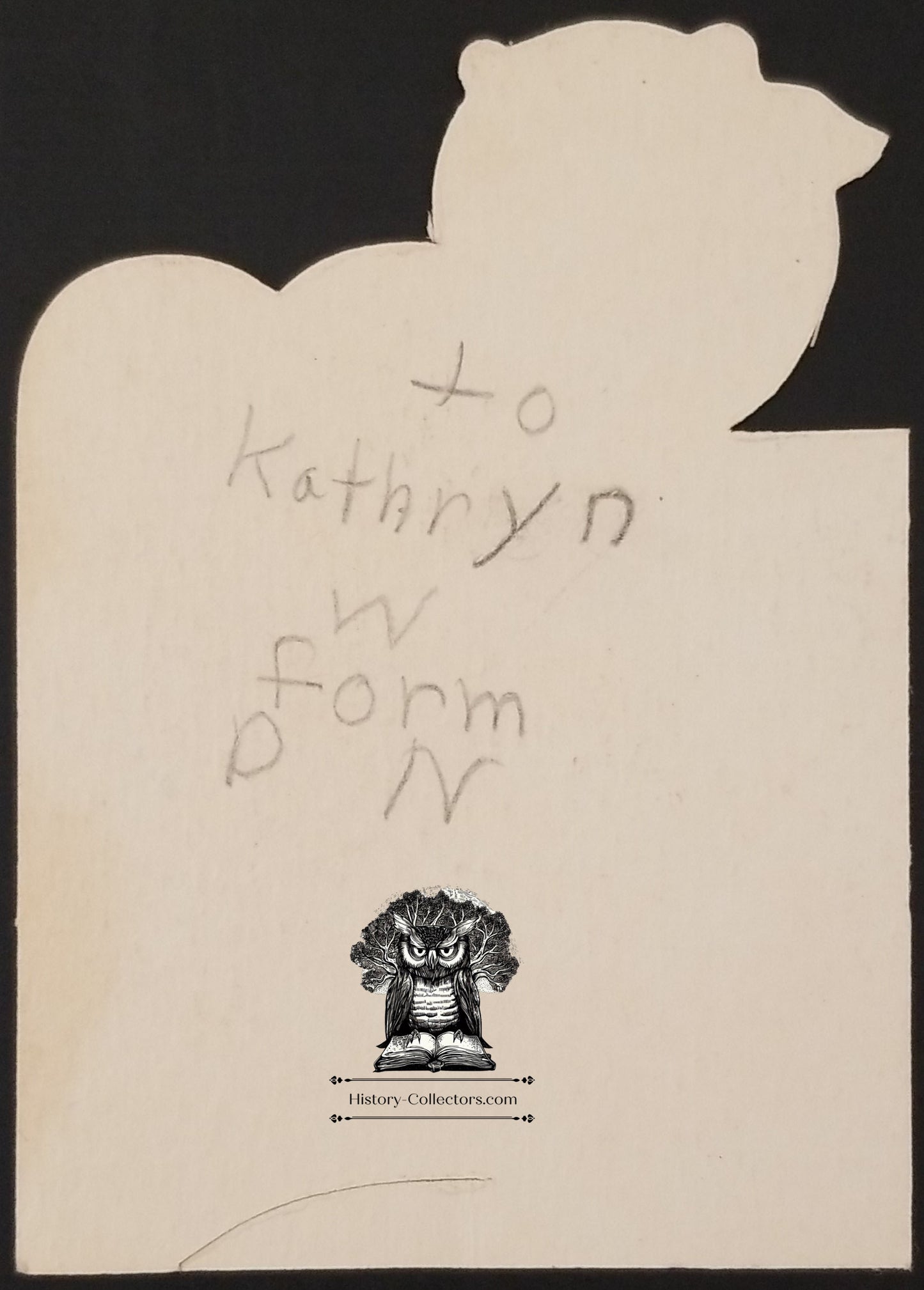 Vintage Valentine's Day Children's Exchange Card - Anthropomorphic Giraffe