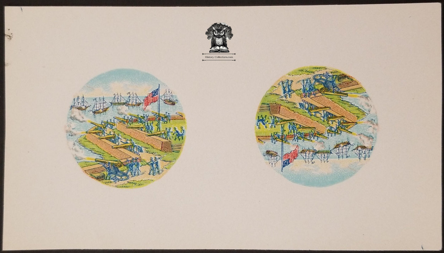 c1900 Celluloid Pinback Proof Die Cut - American Revolution War Betsy Ross Flag