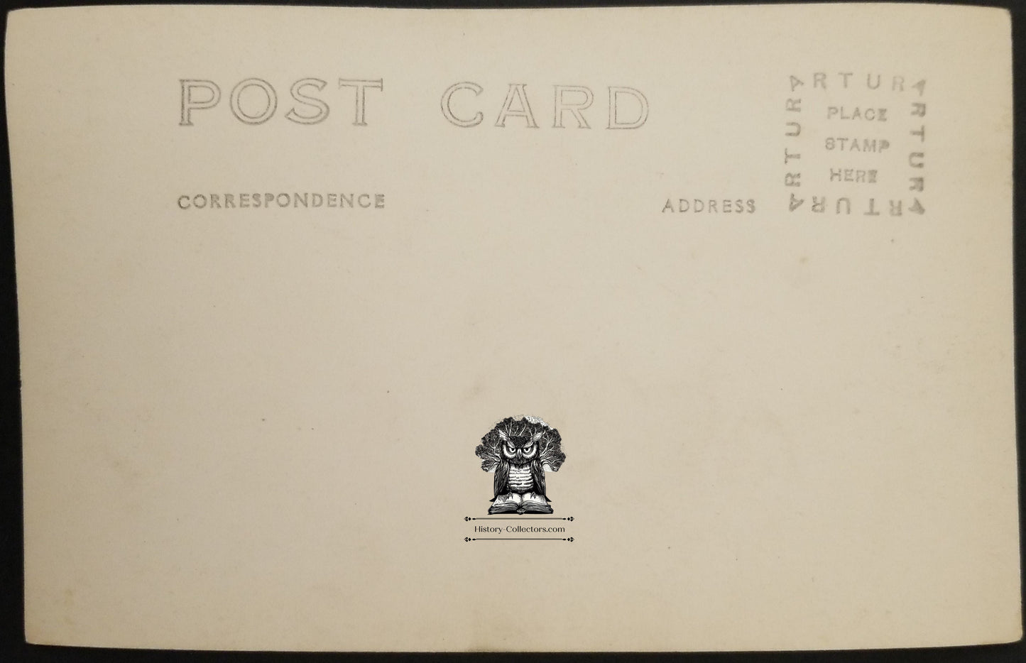 c1910 RPPC Picture Postcard - US Army Flag Ceremony Color Guard - WWI Era - ARTURA Stamp Box