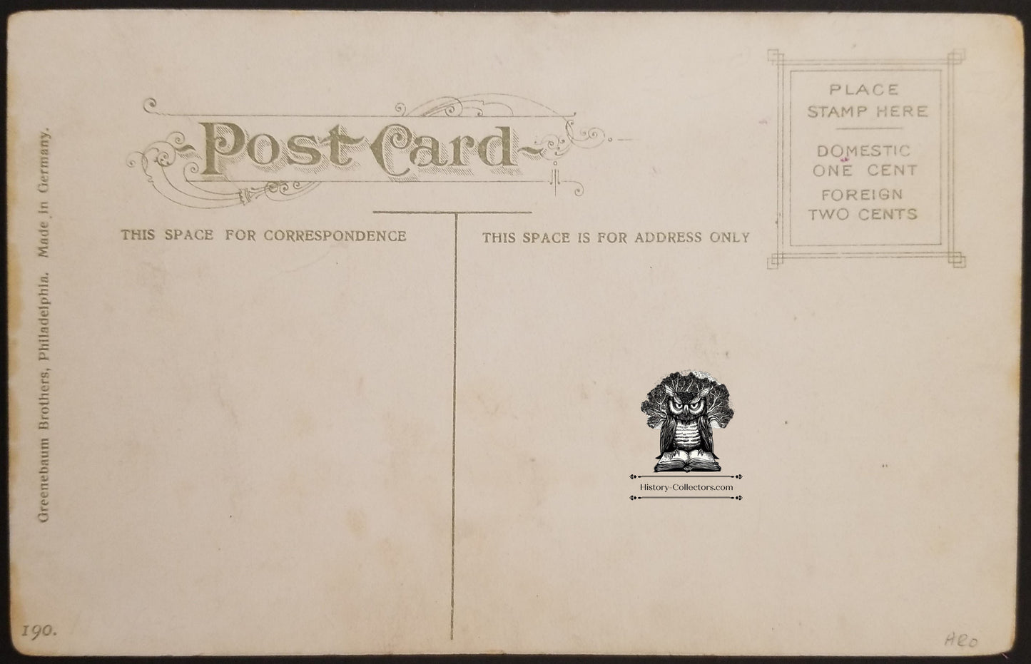 c1910 U.S. Mint Philadelphia PA Postcard - Advertising Over Print Baily Co Puritan Clothing