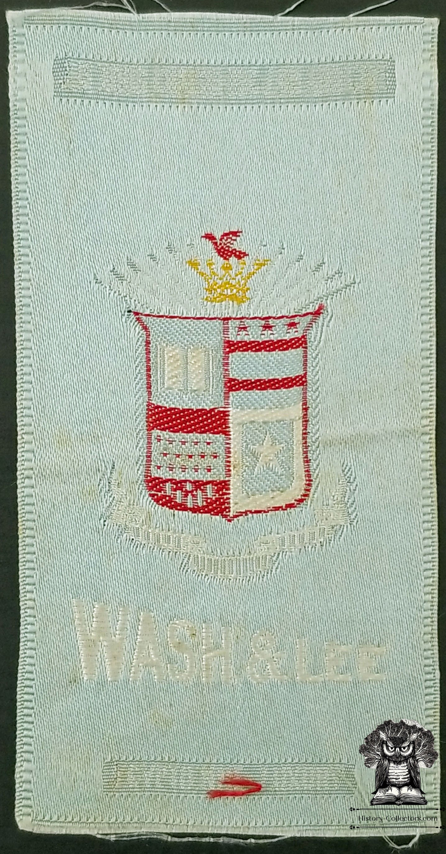 c1910 Washington & Lee University Lexington Virginia Tobacco Silk - Egyptienne Luxury