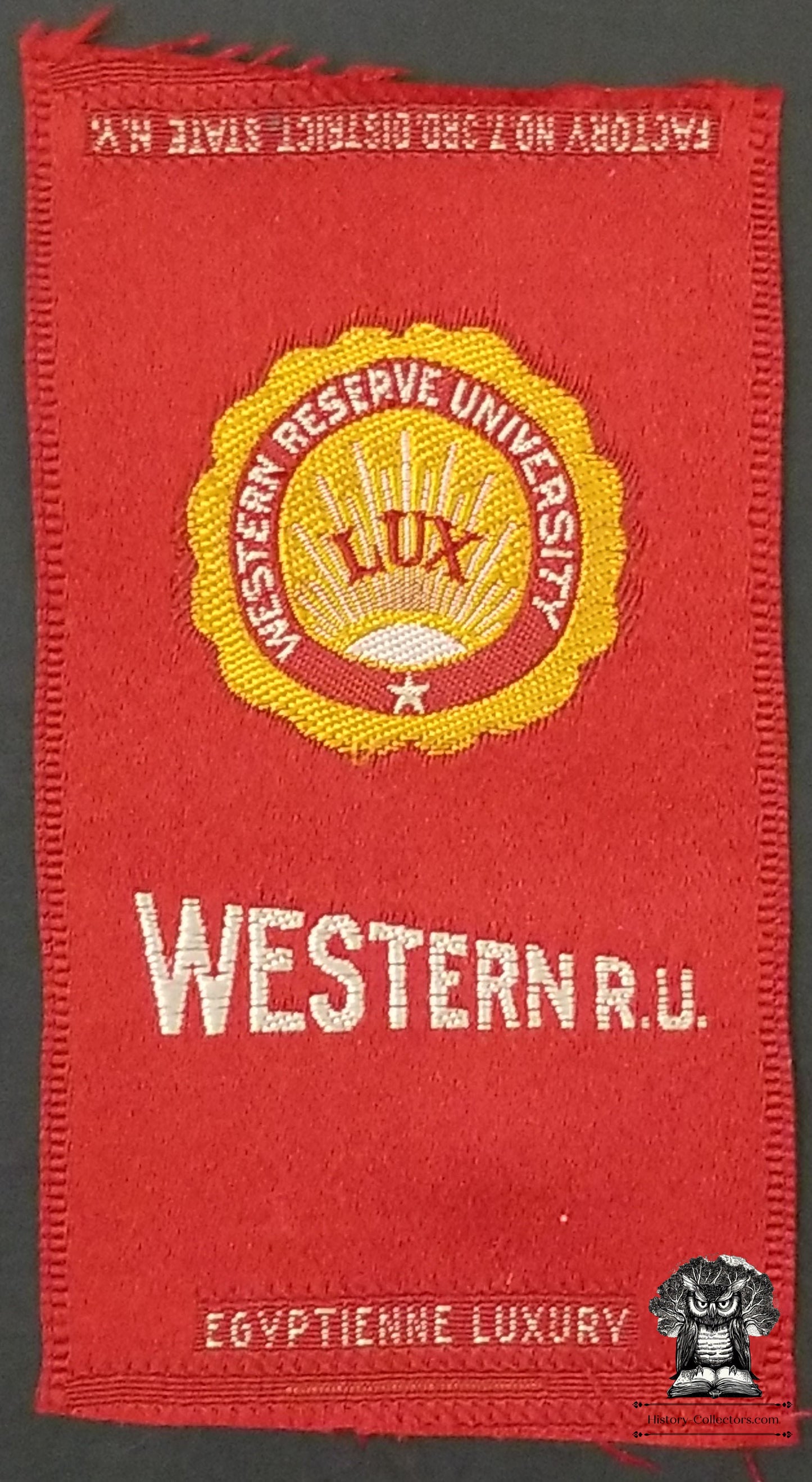 c1910 Western Reserve University Tobacco Silk - Egyptienne Luxury