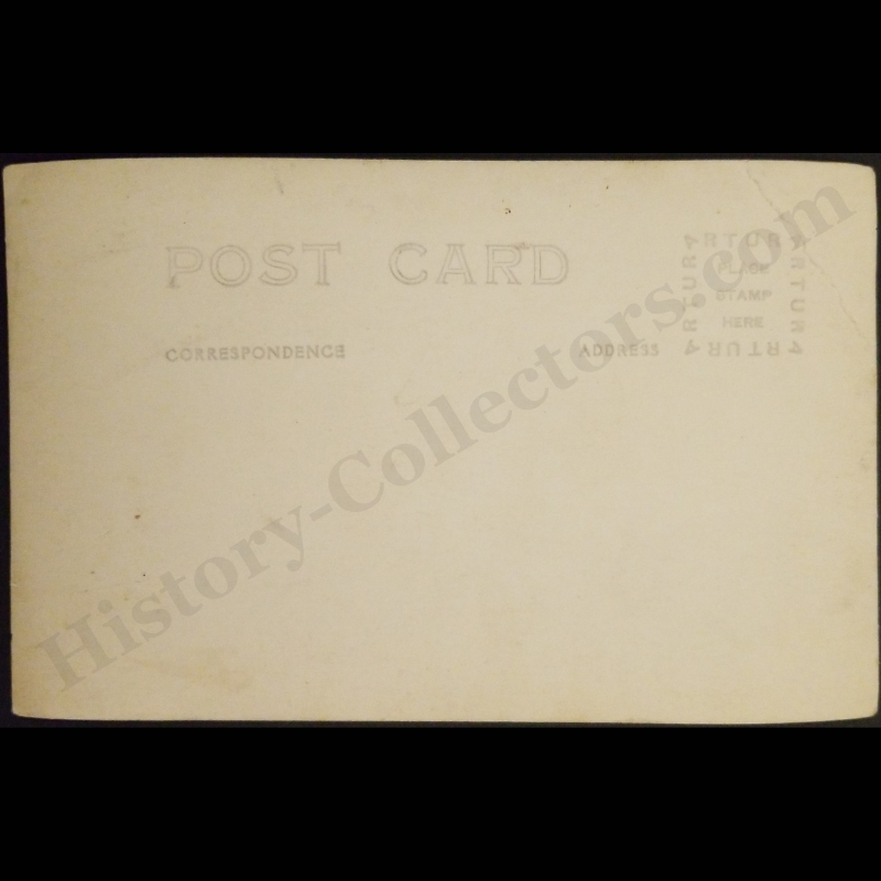 c1920 U.S. & Japanese Officers Formal Joint Military Ceremony RPPC Real Photo Postcard - Unidentified - ARTURA Stamp Box